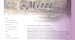 Desktop Screenshot of mirre-natuurlijke-geneeskunde.nl